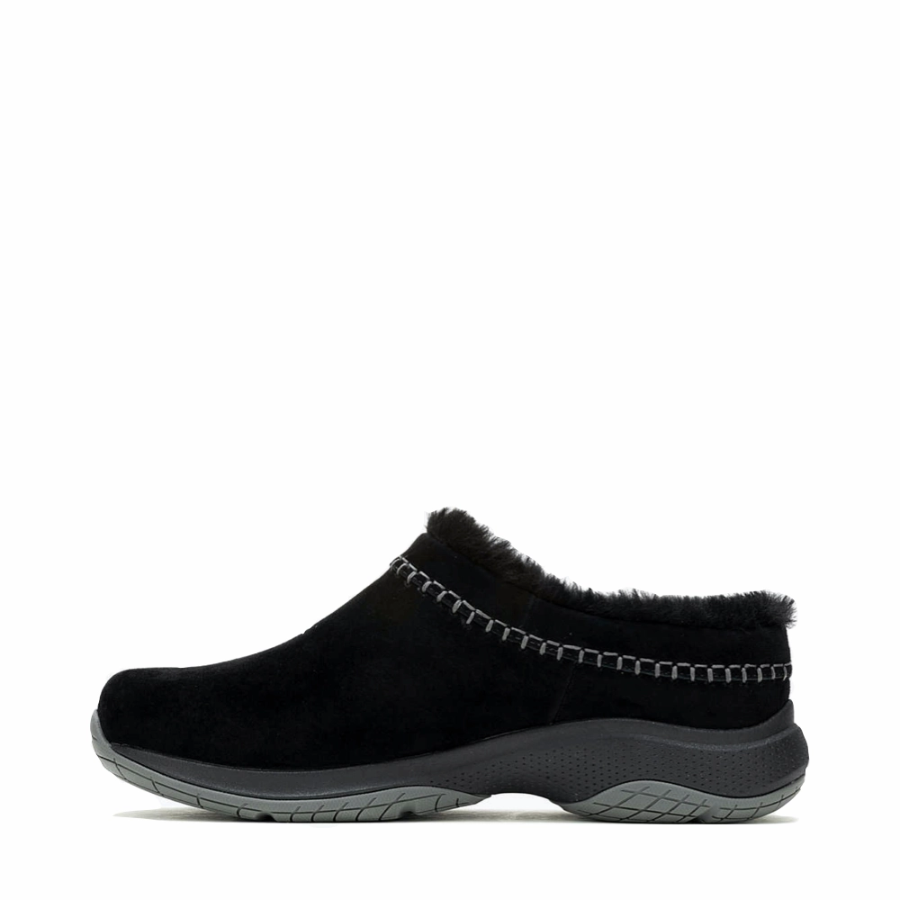 Merrell Women's Encore Ice 5 Waterproof Suede Leather Clog in Black Street Style