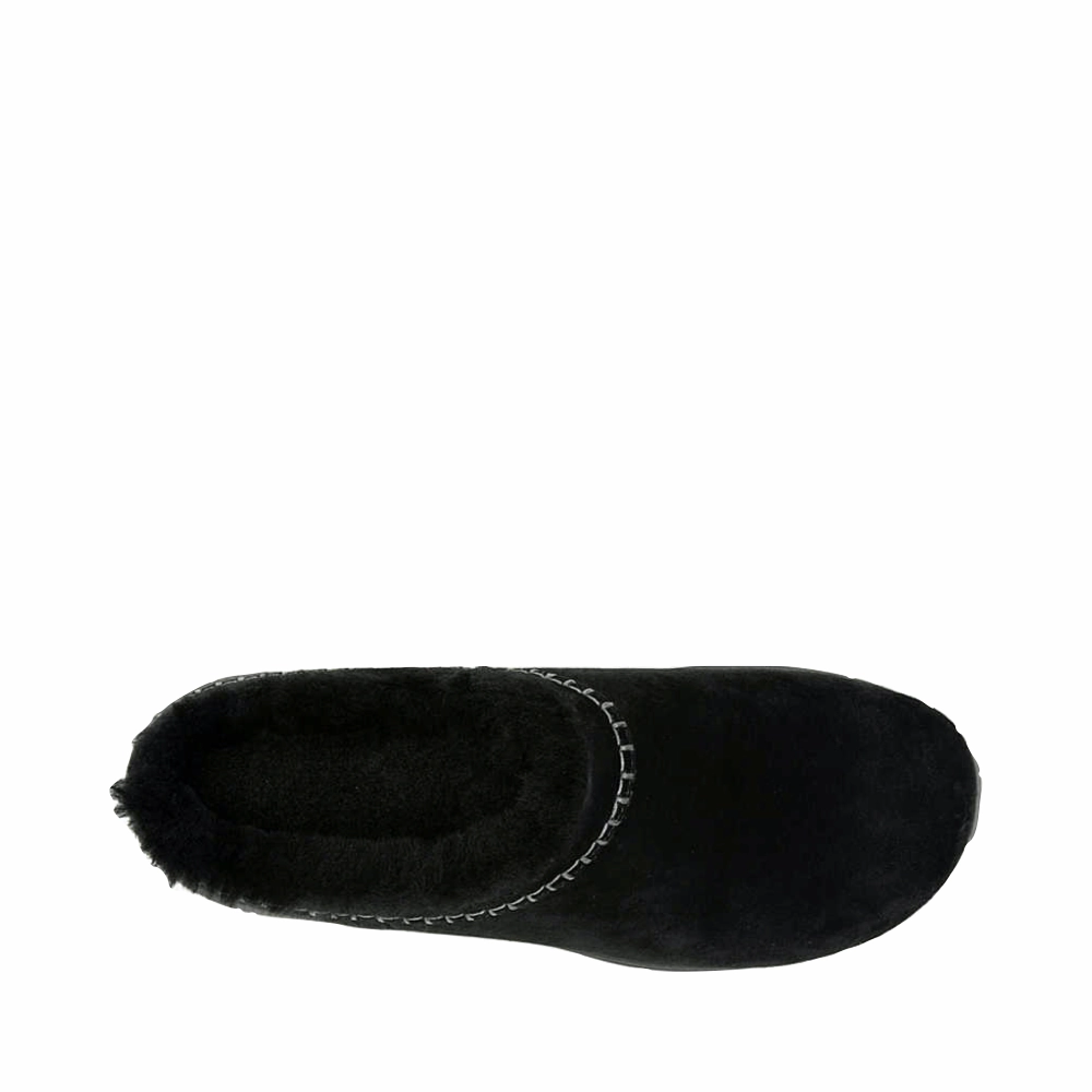 Merrell Women's Encore Ice 5 Waterproof Suede Leather Clog in Black Minimal Pressure Photo Day