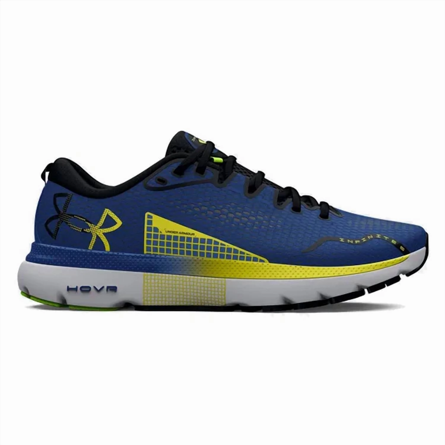 Tear Resistant Textile Ventilation Port System Men's Ua Hovr Infinite 5 Running Shoe In Blue Mirage