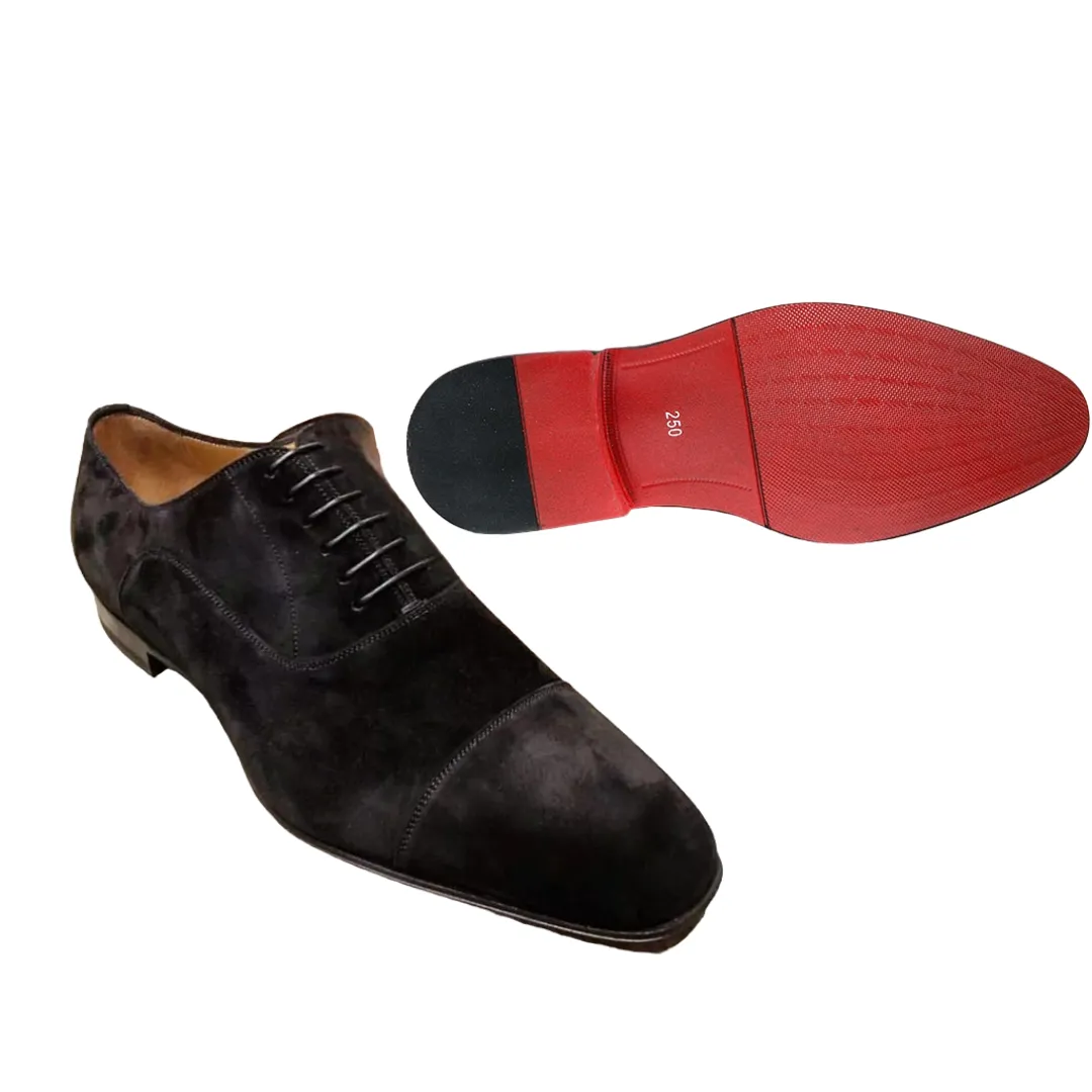The Rossi 3 - Red Bottom sole Suede Leather Oxford Shoes Stable Fit Clean Looker Comfortable leather