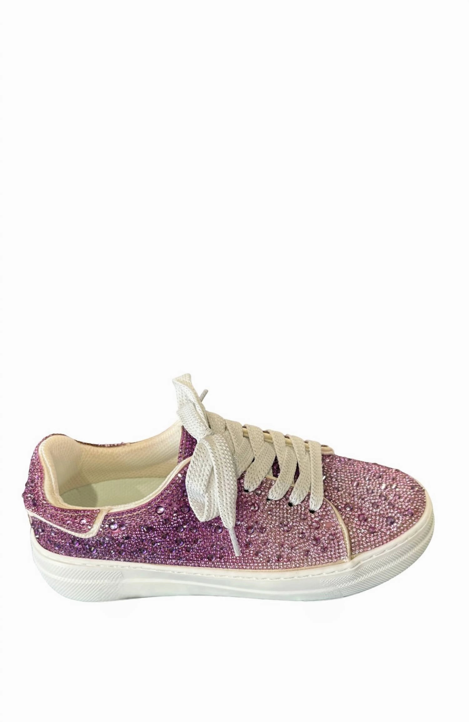 Professional Footwear Women's Bedazzled Tennis Shoe In Purple Ombre