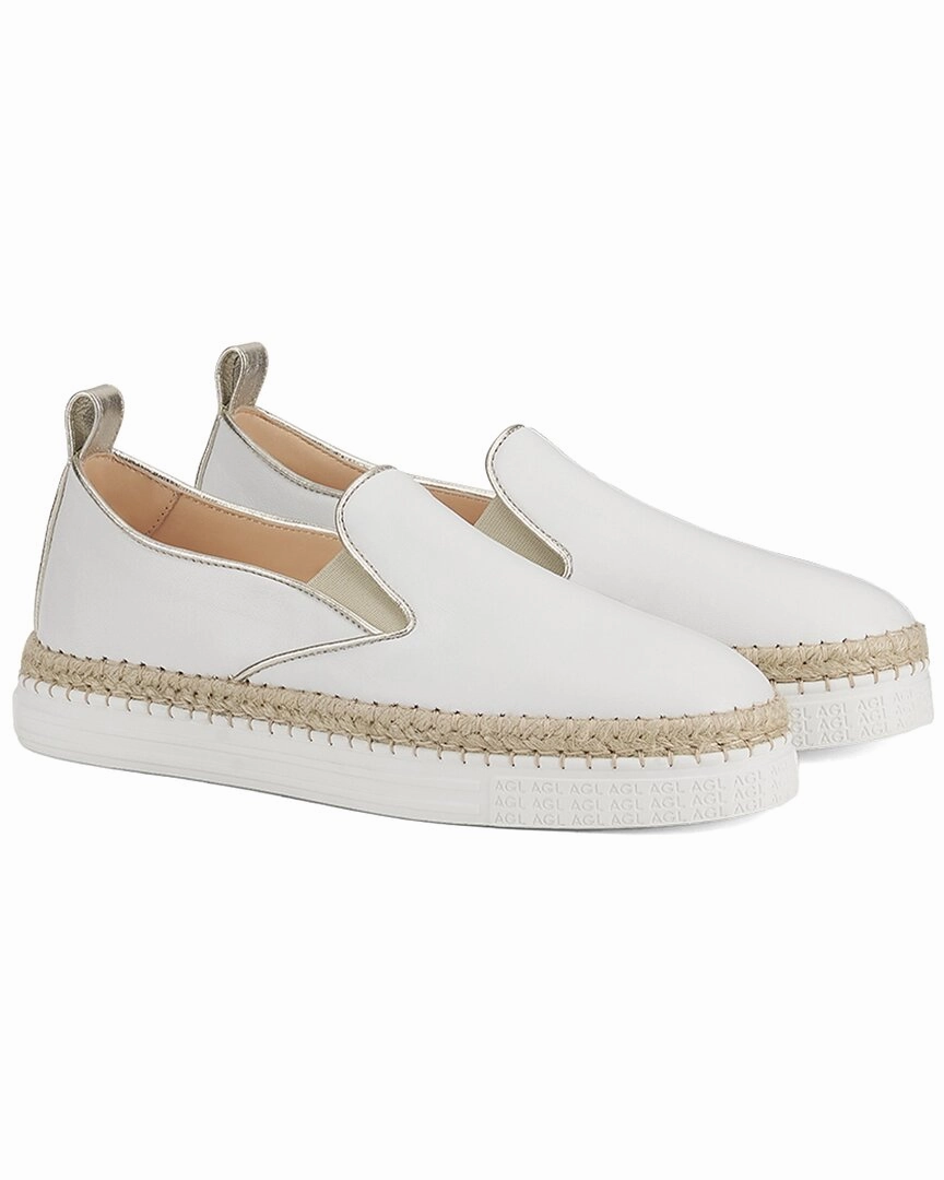 AGL Neive Slip On Leather Sneaker Durable Outsole Rubber Sturdy flexibility