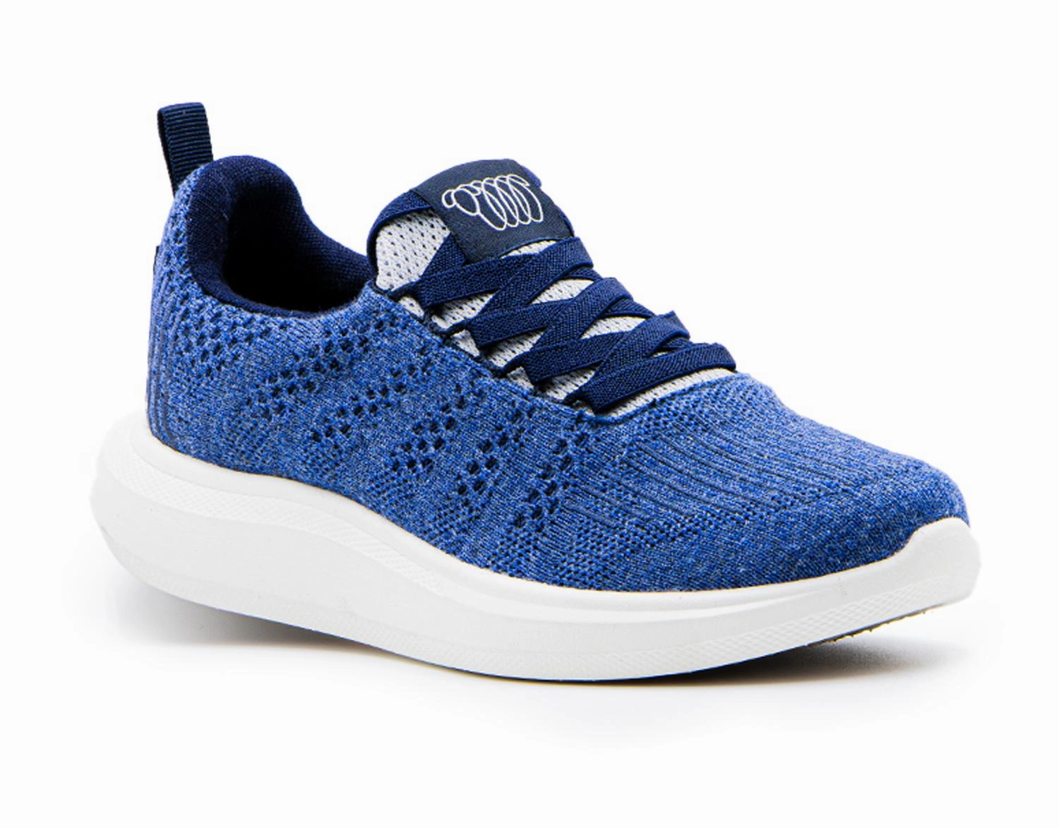 Women's Eden Sneaker In Denim Grey Merino Wool Lateral Support