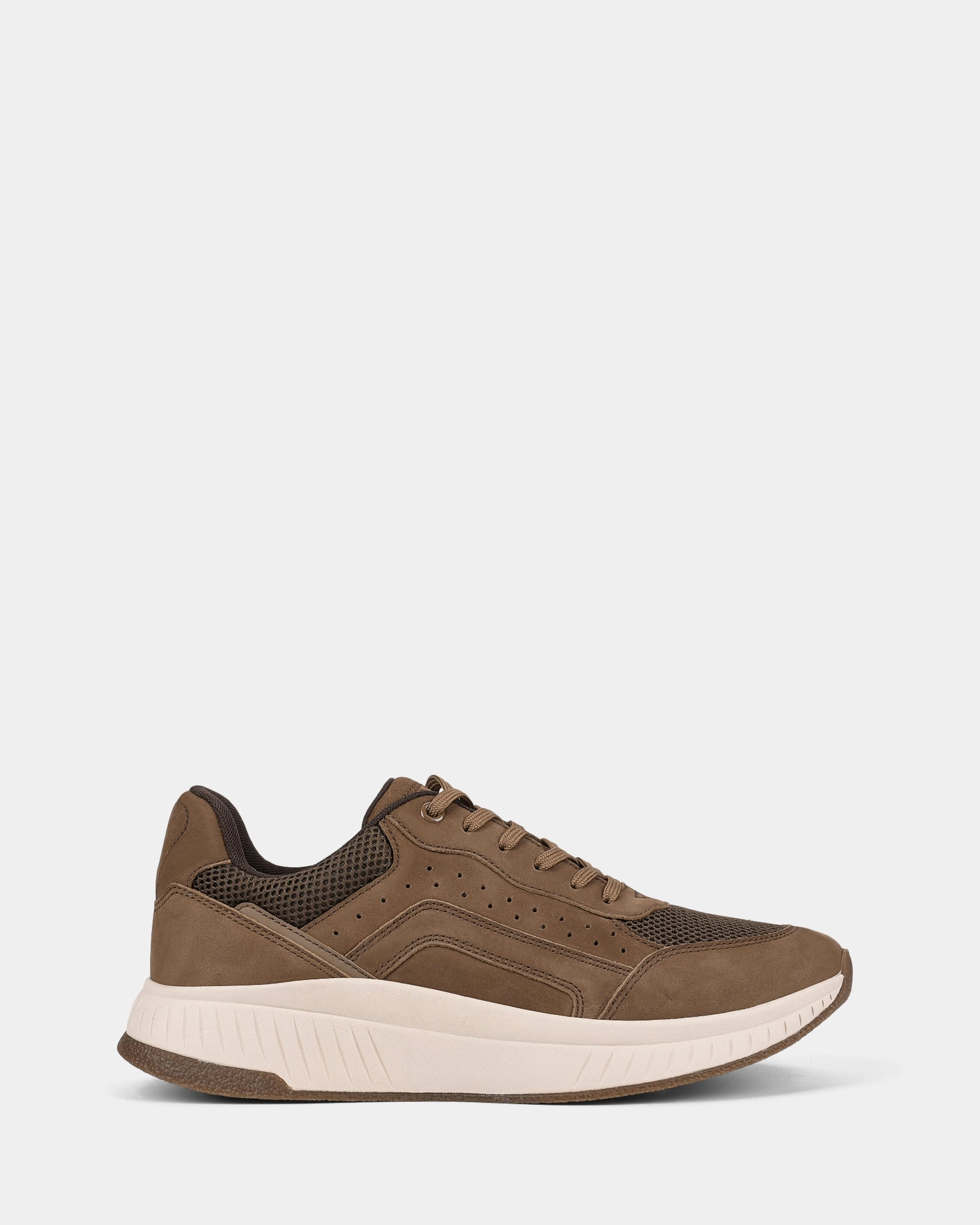 Keegan Taupe Suede Drill Run
