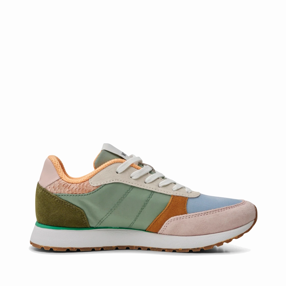 Woden Women's Ronja Sneaker in Algea Multi Relax Vibe