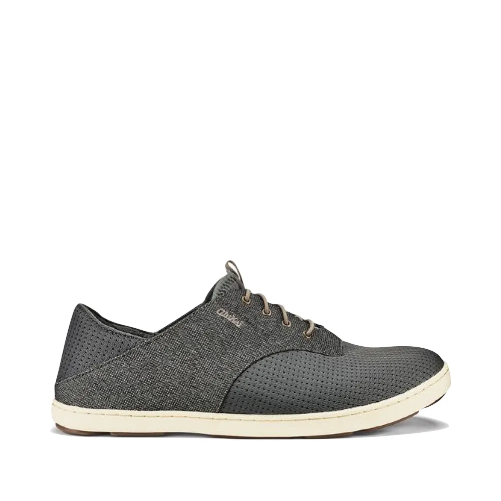 Breathable Upper Shoes OluKai Men's Nohea Moku Mesh Slip On in Charcoal