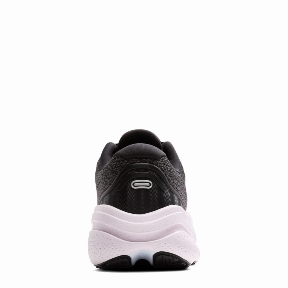 Brooks Women's Ghost Max 2 Sneaker in Black/White/Orchid Ice Spring Days