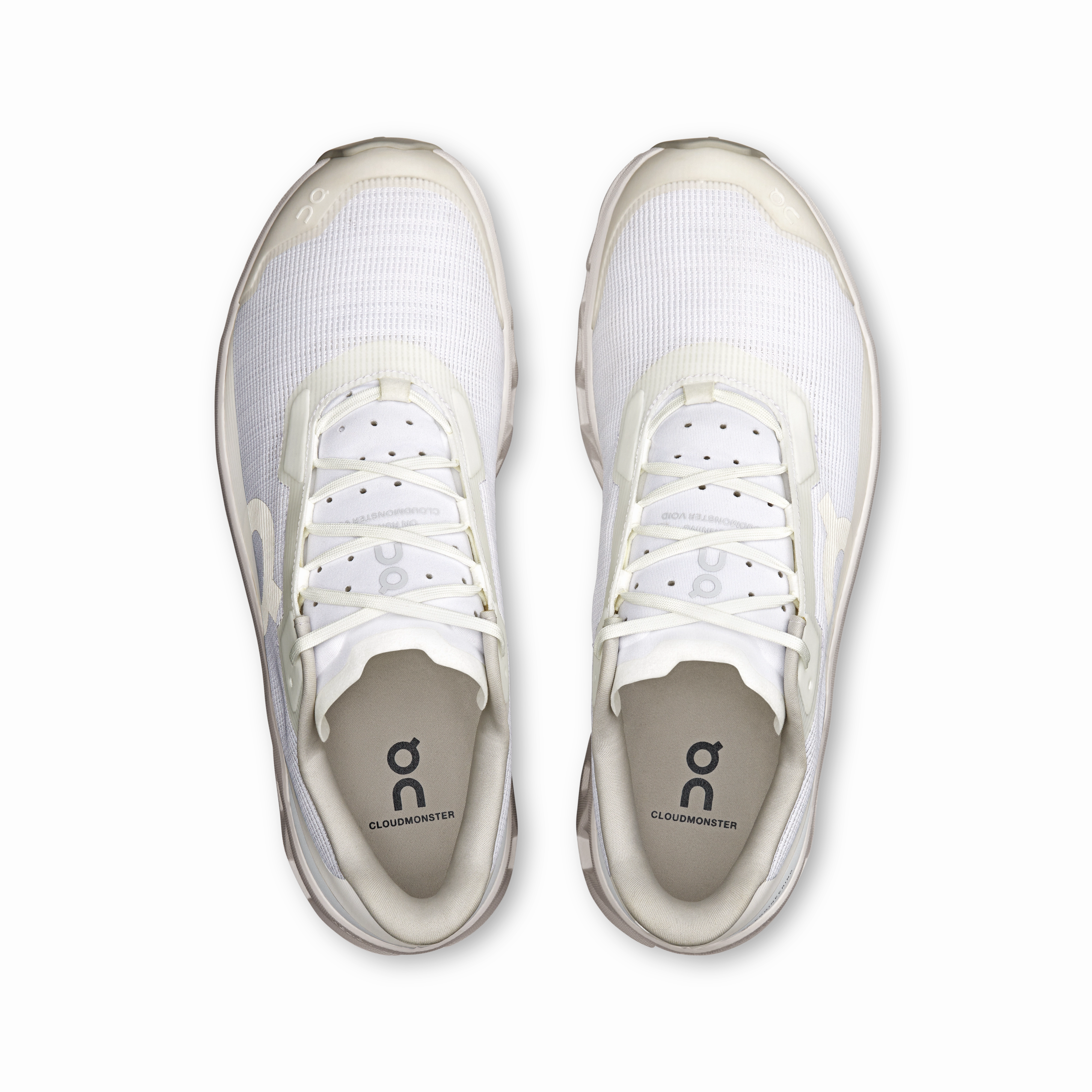 On Running Men's Cloudmonster Void Shoes - White / White Running Grip