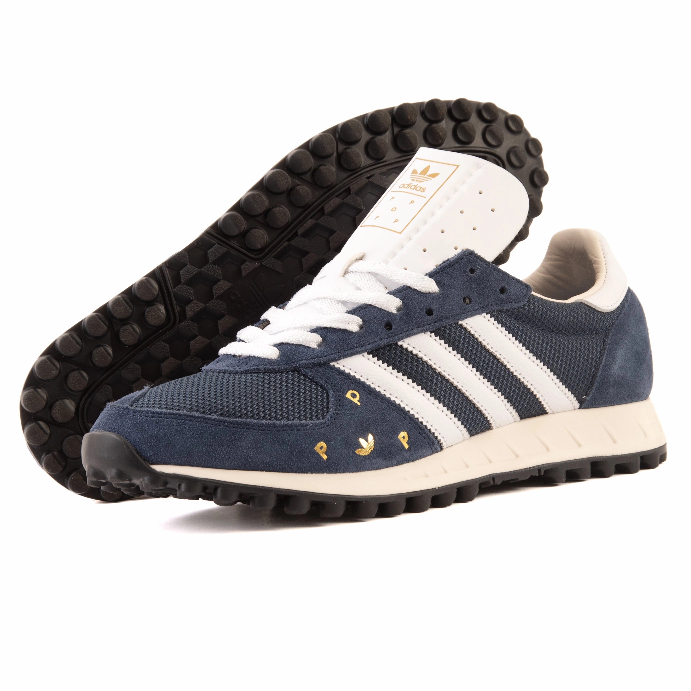 Adidas - Pop Trading Co TRX (Collegiate Navy/Cloud White/Chalk White) athletic footwear for running