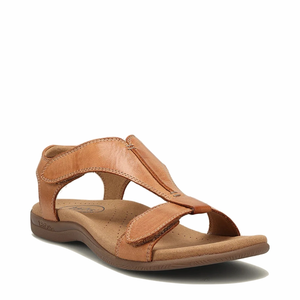 mesh material Daily Walk Taos Women's The Show Leather Sandal in Caramel