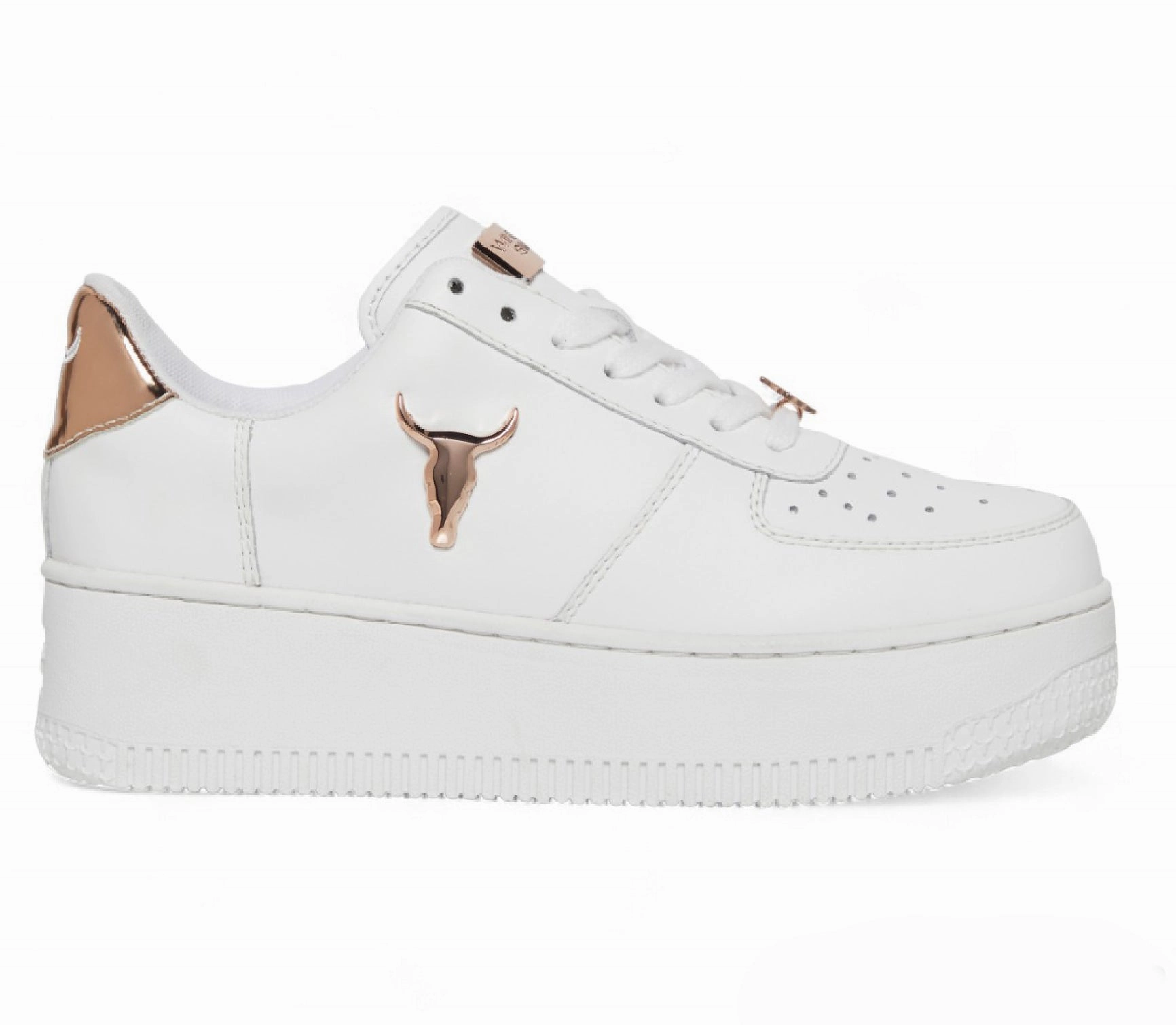 Windsorsmith White Chunky Leather Sneakers - Rich Hybrid style Supportive Feel