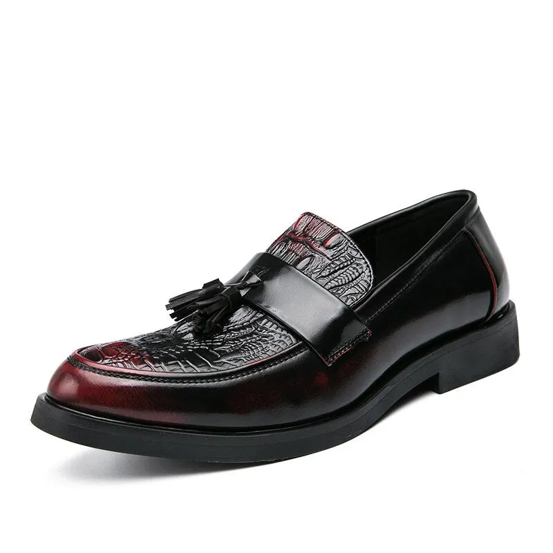 Volcanissimo 2 - Tassel Loafers  loafers for men (crocodile pattern) Commute Easy Unstructured Style