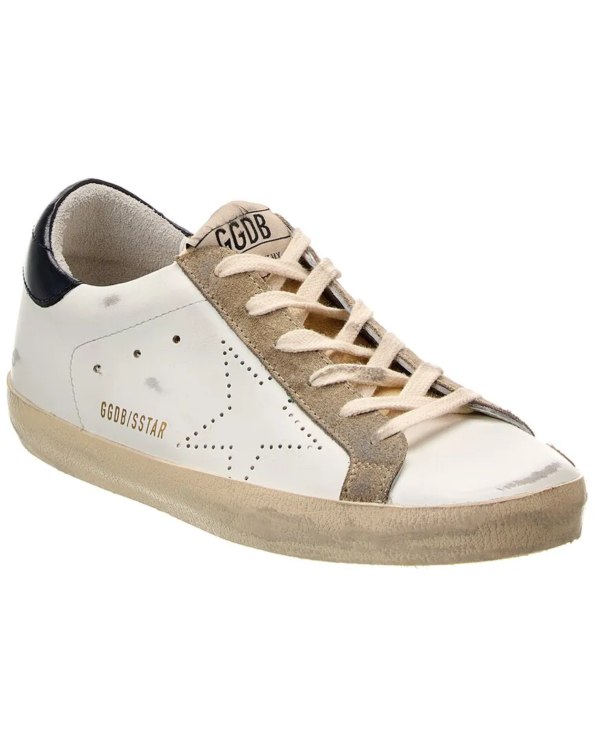 Golden Goose Superstar Leather & Suede Sneaker Custom Style Lace Up Closure System