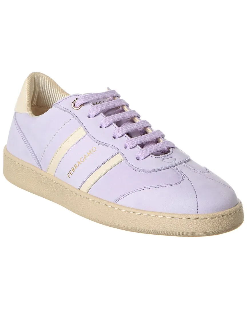 Slim Form Ferragamo Achille Leather Sneaker
