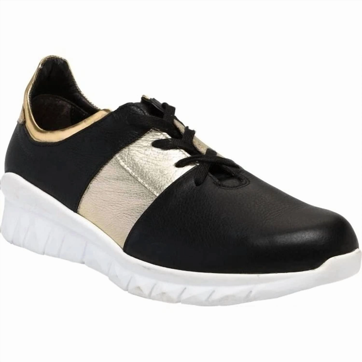 Energy Return Compound Secure stability Women's Buzz Sneakers - Medium In Soft Black /radiant Gold