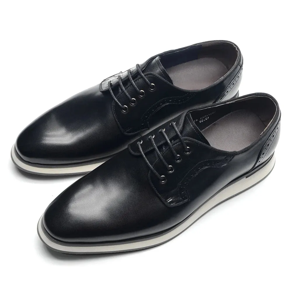 Grylo 2 - Derby dress leather sneakers shoes for men Smooth Form Soft Arch