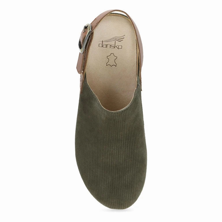 Zero Stress Dansko Women's Merrin Sling Back Clog in Olive