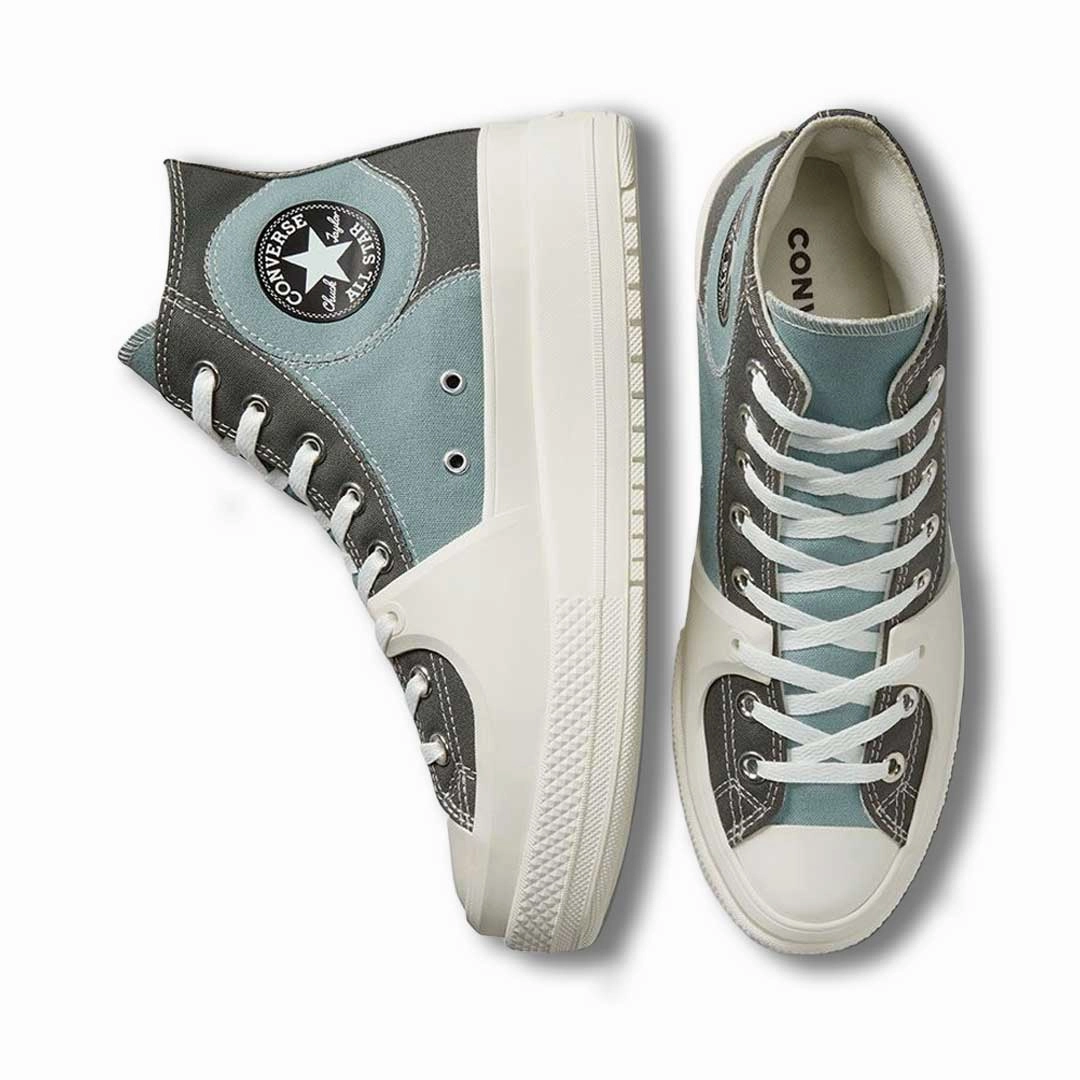 Route Walk Edge Step Converse - Unisex Chuck Taylor All Star Construct Colourblock High Top Shoes (A03472C)