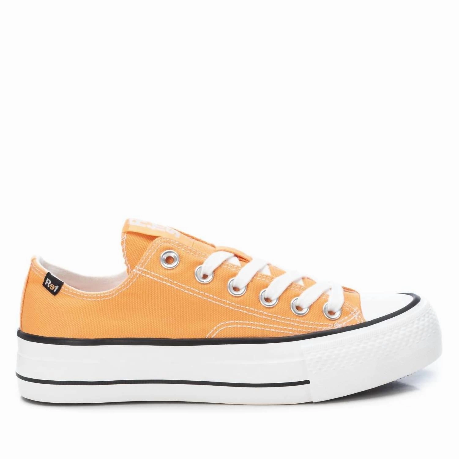 Women's Canvas Sneakers In Orange Support frame