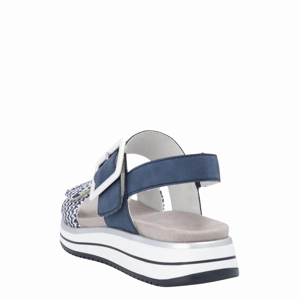 Remote Women's Jocelyn 53 Sandal in Pazific-Weiss/Jeans Storm Walk Wind Step
