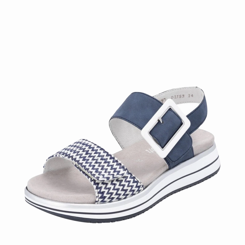 Remote Women's Jocelyn 53 Sandal in Pazific-Weiss/Jeans Clear Run