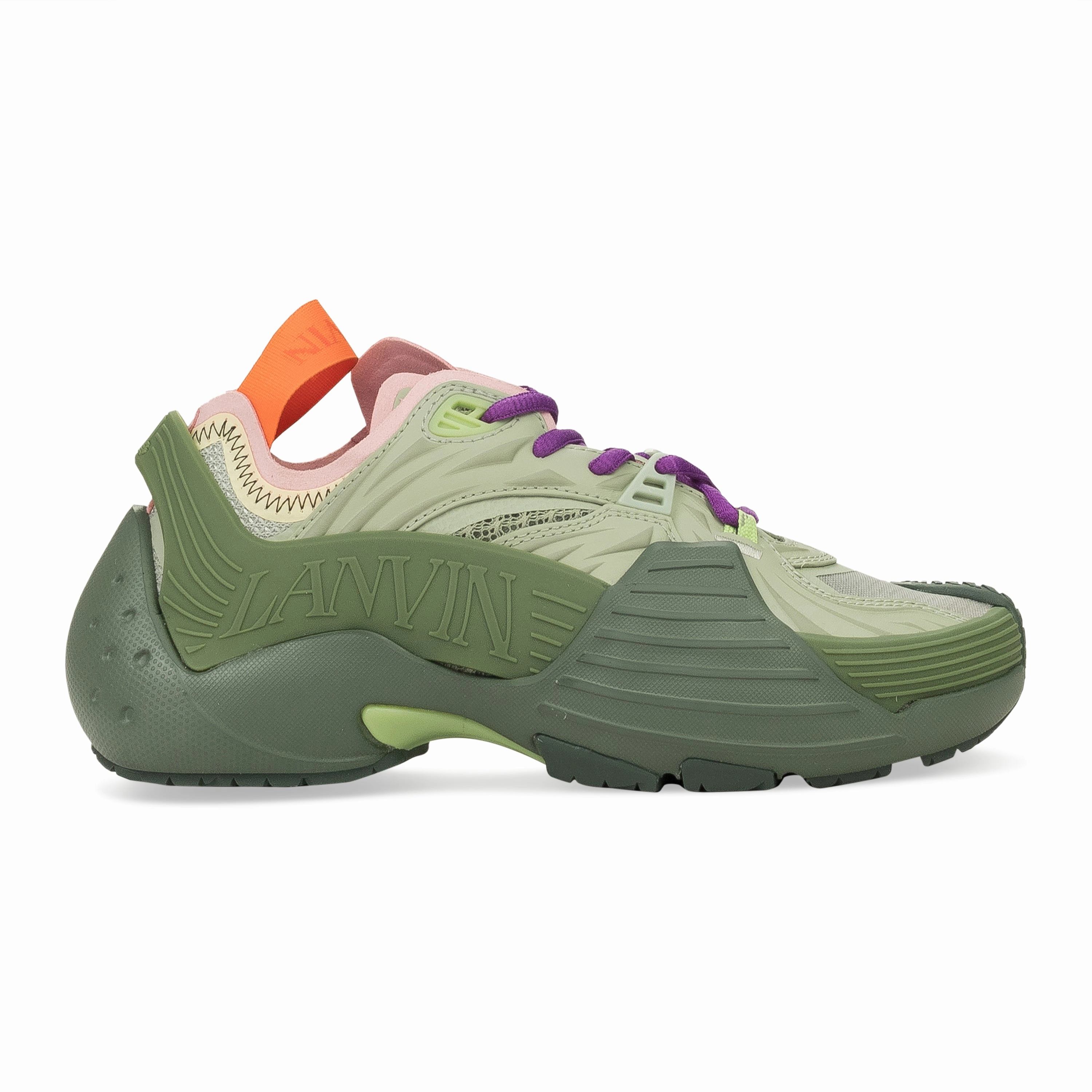 BROWN/GREEN FLASH-X SNEAKERS Friction reduction