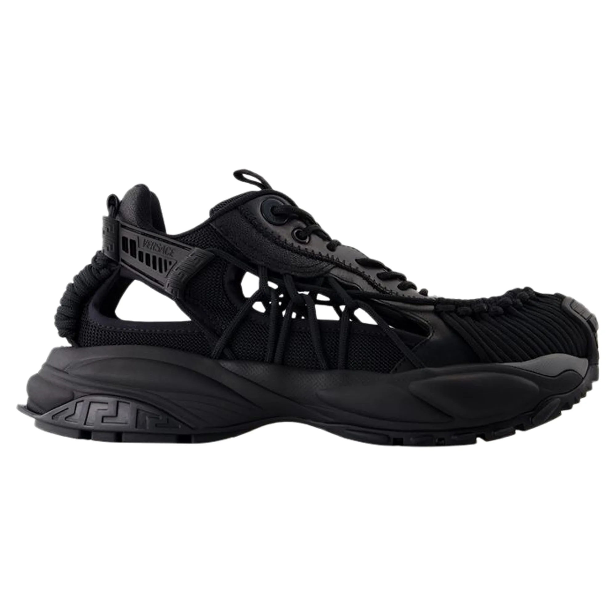 Sneakers - Versace - Leather - Black Lightweight Performance Street Movement