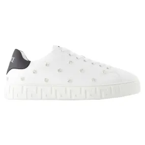 Chic Design Sneakers - Versace - Leather - White