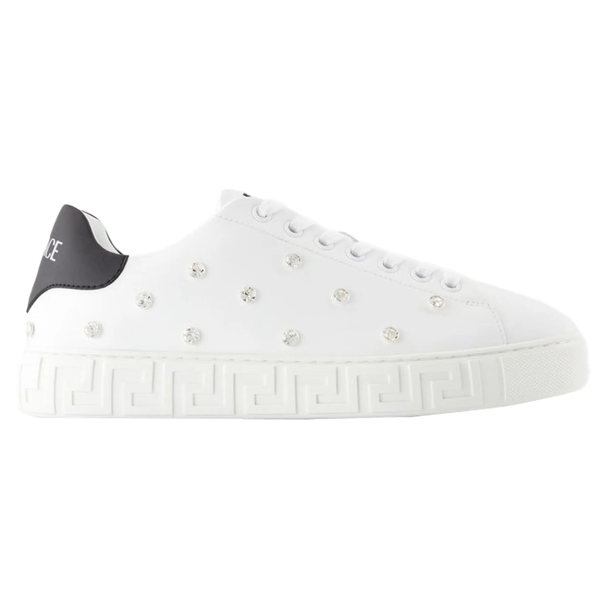 Chic Design Sneakers - Versace - Leather - White