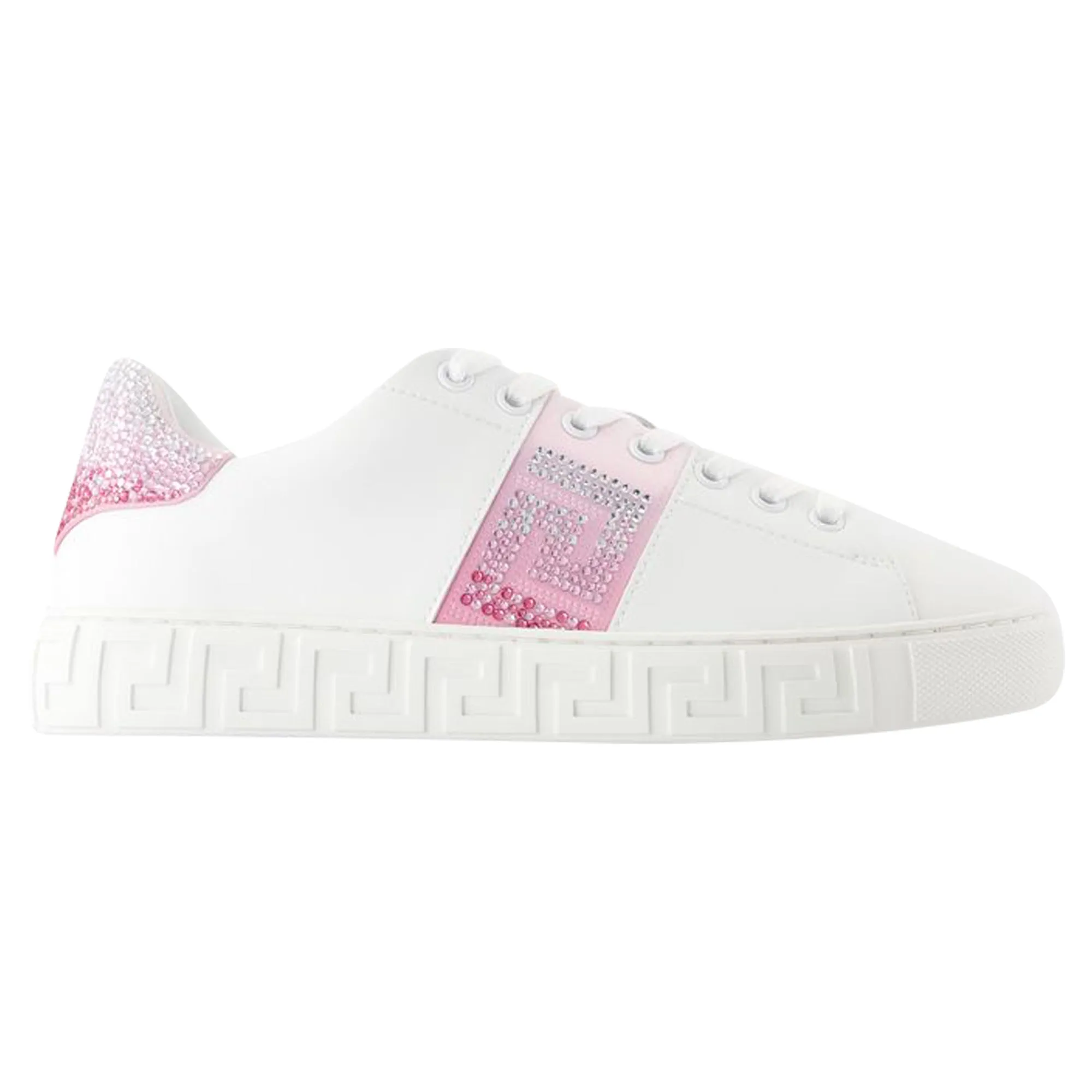 Sneakers - Versace - Leather - White Lace Loop Day To Night