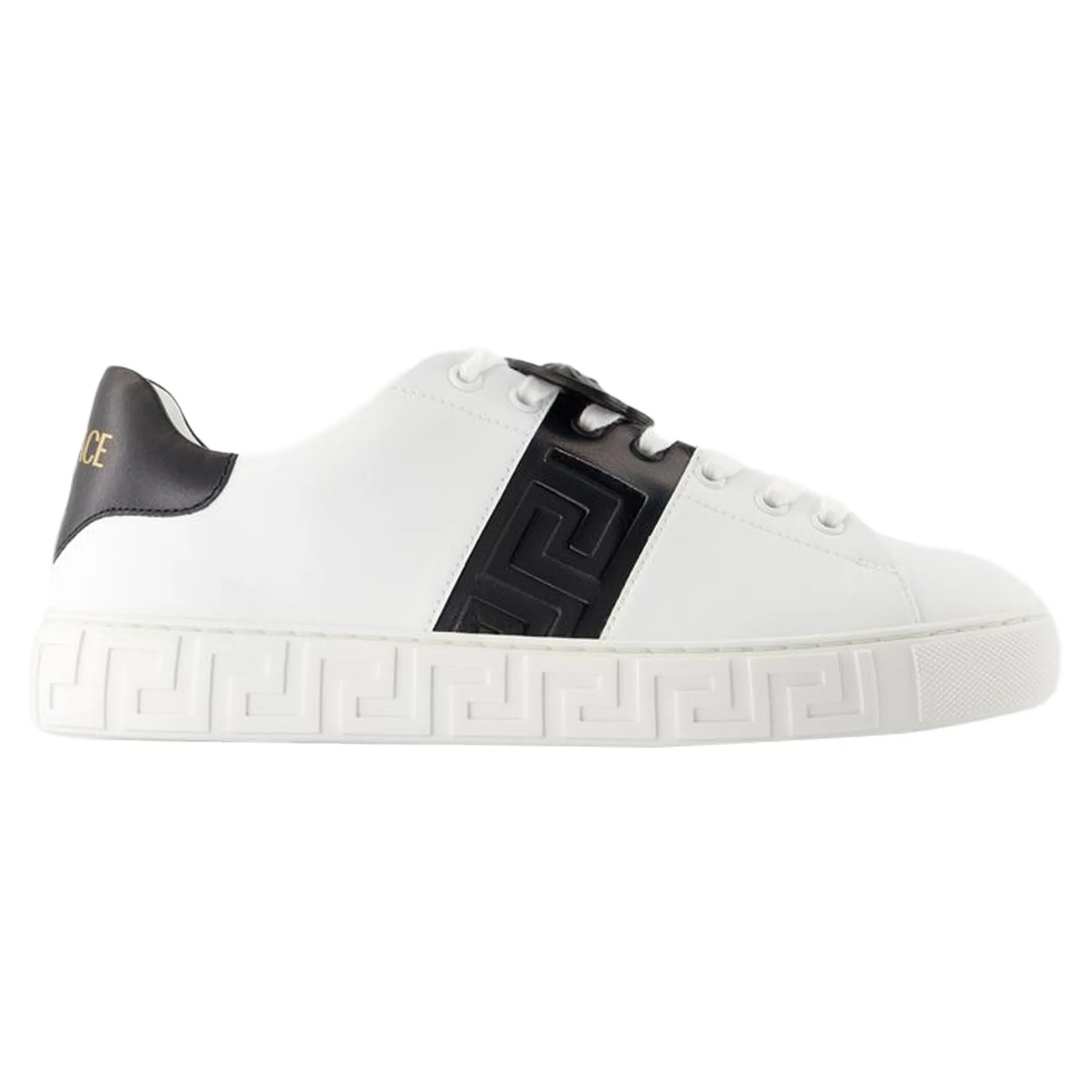 Sneakers - Versace - Leather - White LightweightSole