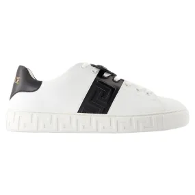 Sneakers - Versace - Leather - White LightweightSole