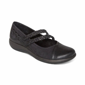 Fire Walk Outing Shoes Aetrex Women's Annie Mary Jane in Black