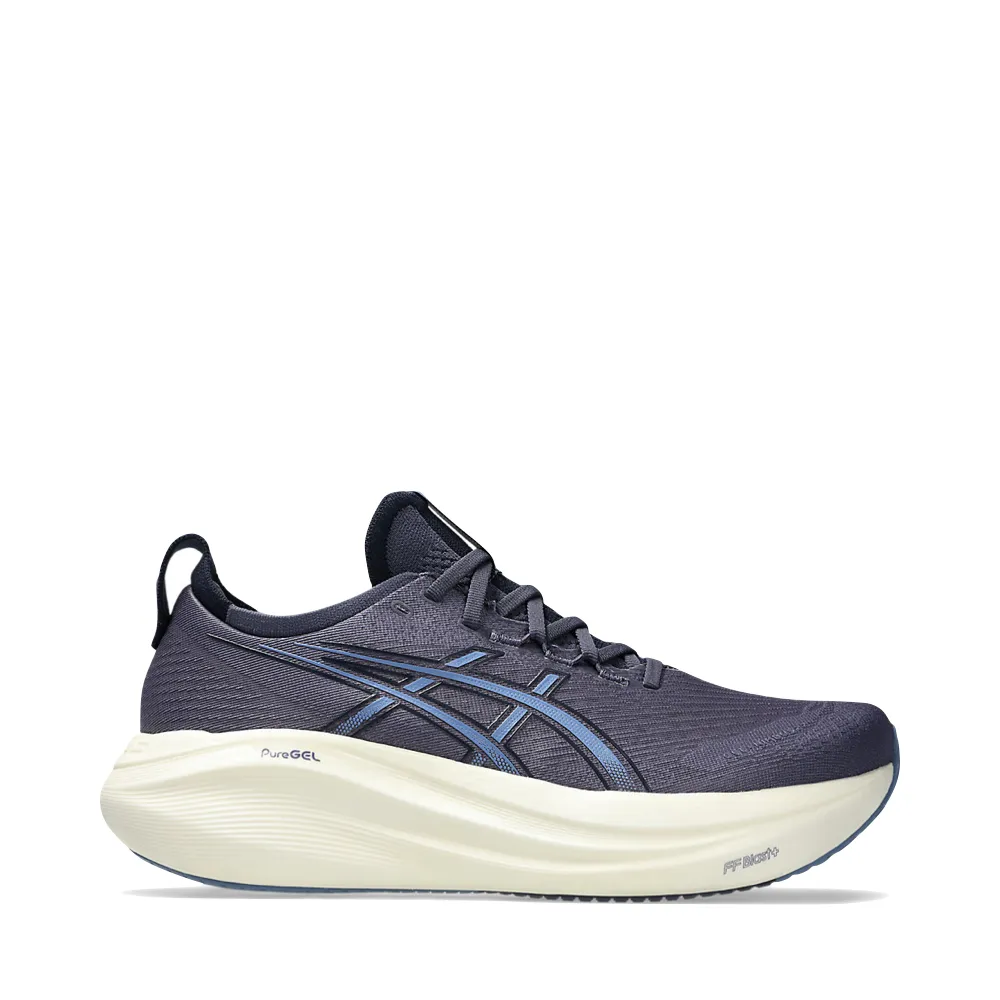 Asics Men's Gel-Nimbus 27 Sneaker in Indigo Fog/Denim Blue Classic Build