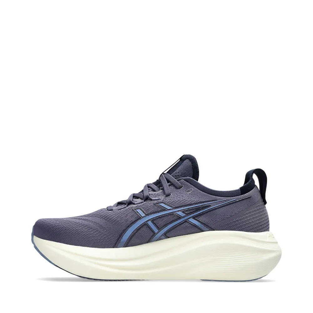 Asics Men's Gel-Nimbus 27 Sneaker in Indigo Fog/Denim Blue Cloud Fit Urban Feel