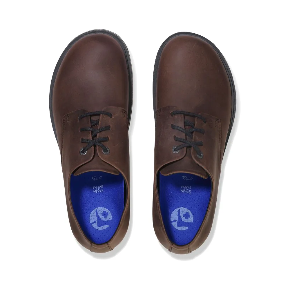 Fun Pace Birkenstock Men's Highwood Oiled Leather Low Lace in Habana Brown