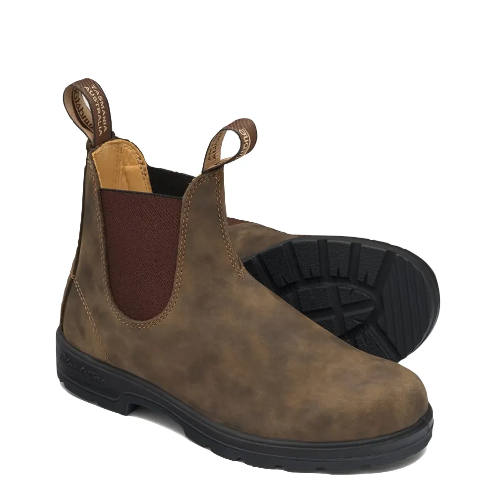 Urban Outfit Desert Jog Blundstone 585 Chelsea Pull On Boot in Rustic Brown