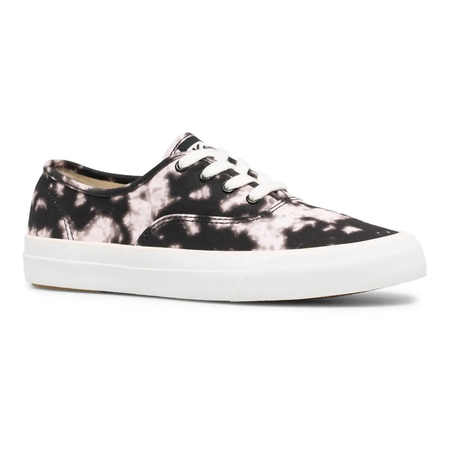 Stable Frame slim cut Surfer Tie Dye Sneaker In Black