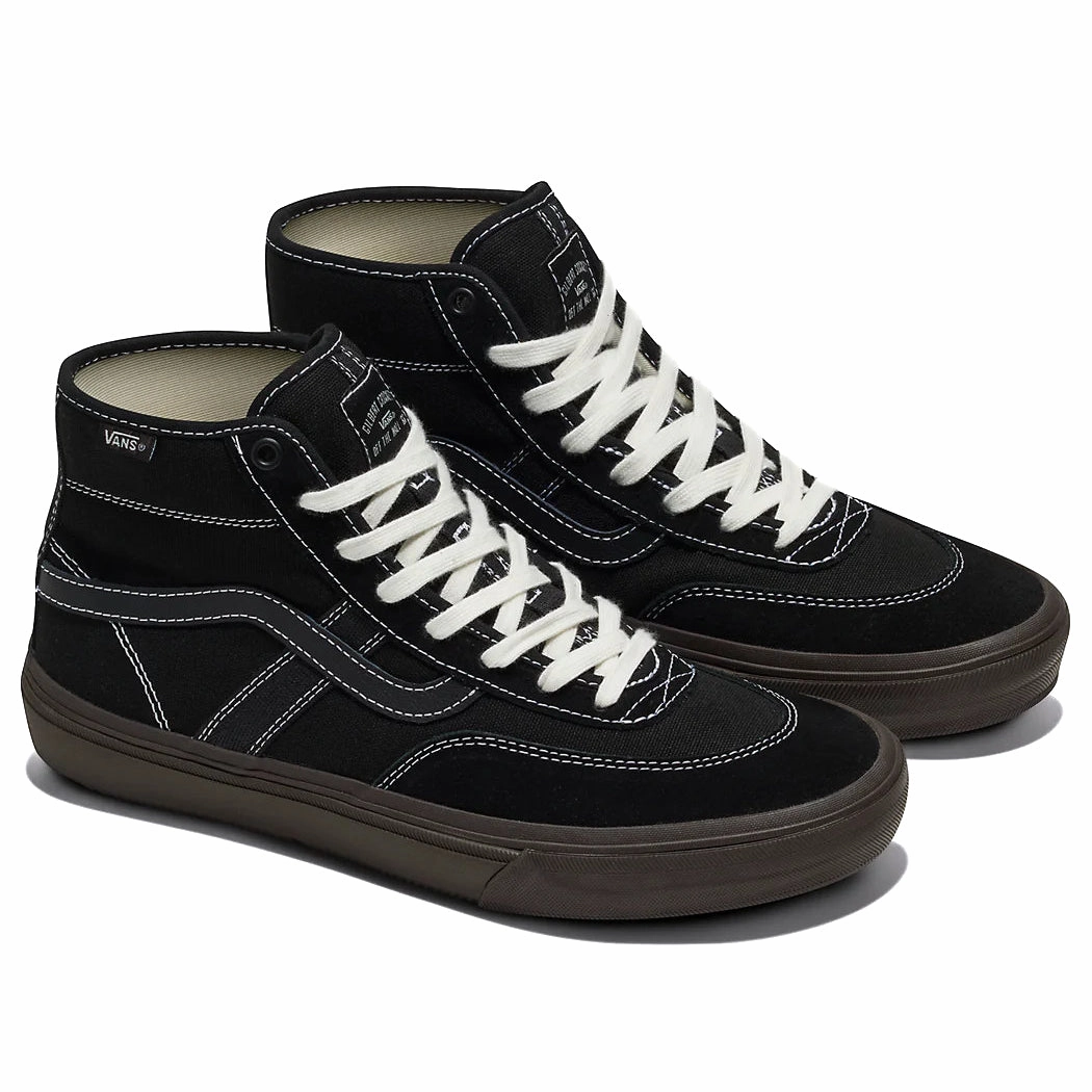 Vans - Crockett High (Black/Chocolate) High Traction Tread