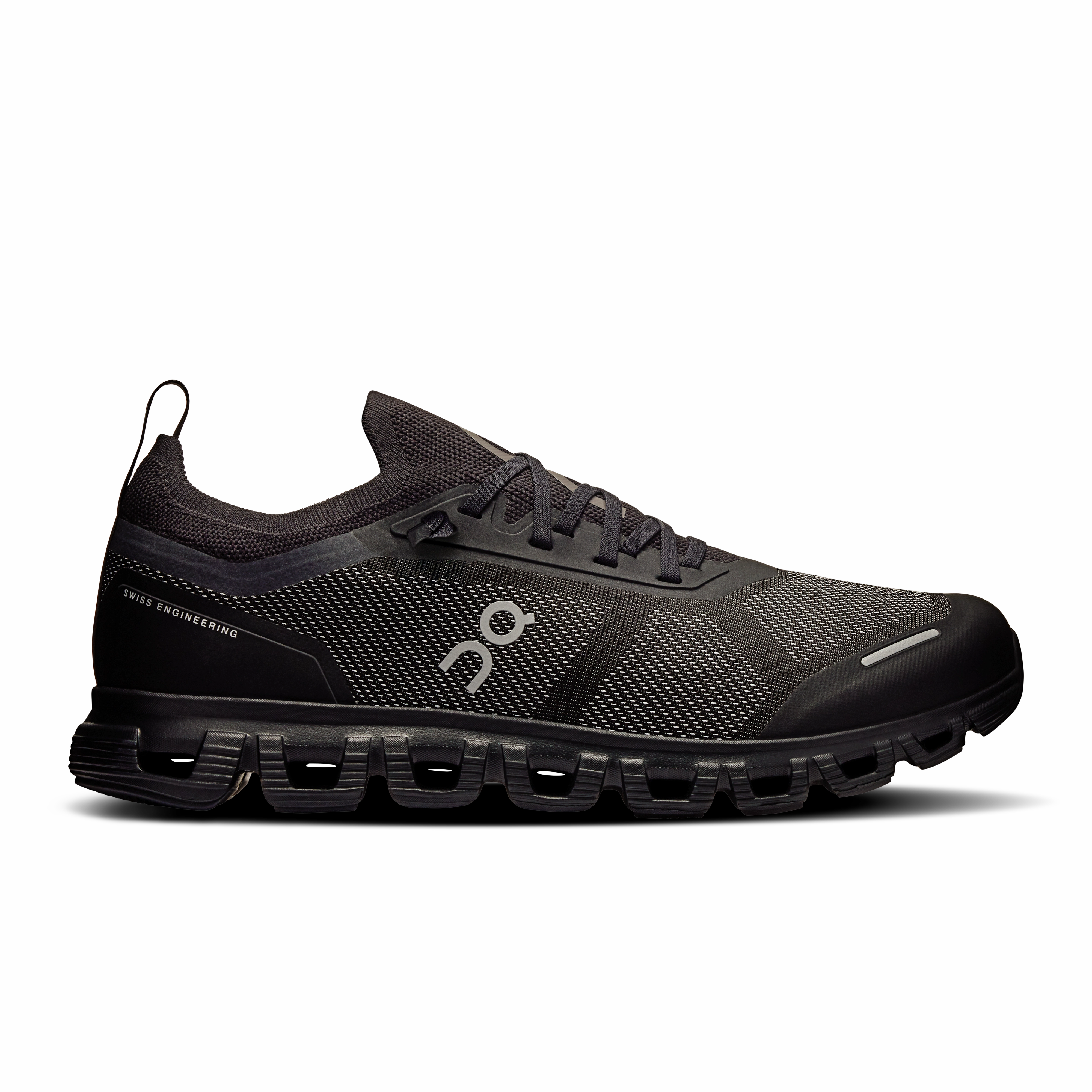 On Running Men's Cloud 6 Versa Shoes - Black / Eclipse traction - pattern sole shoes