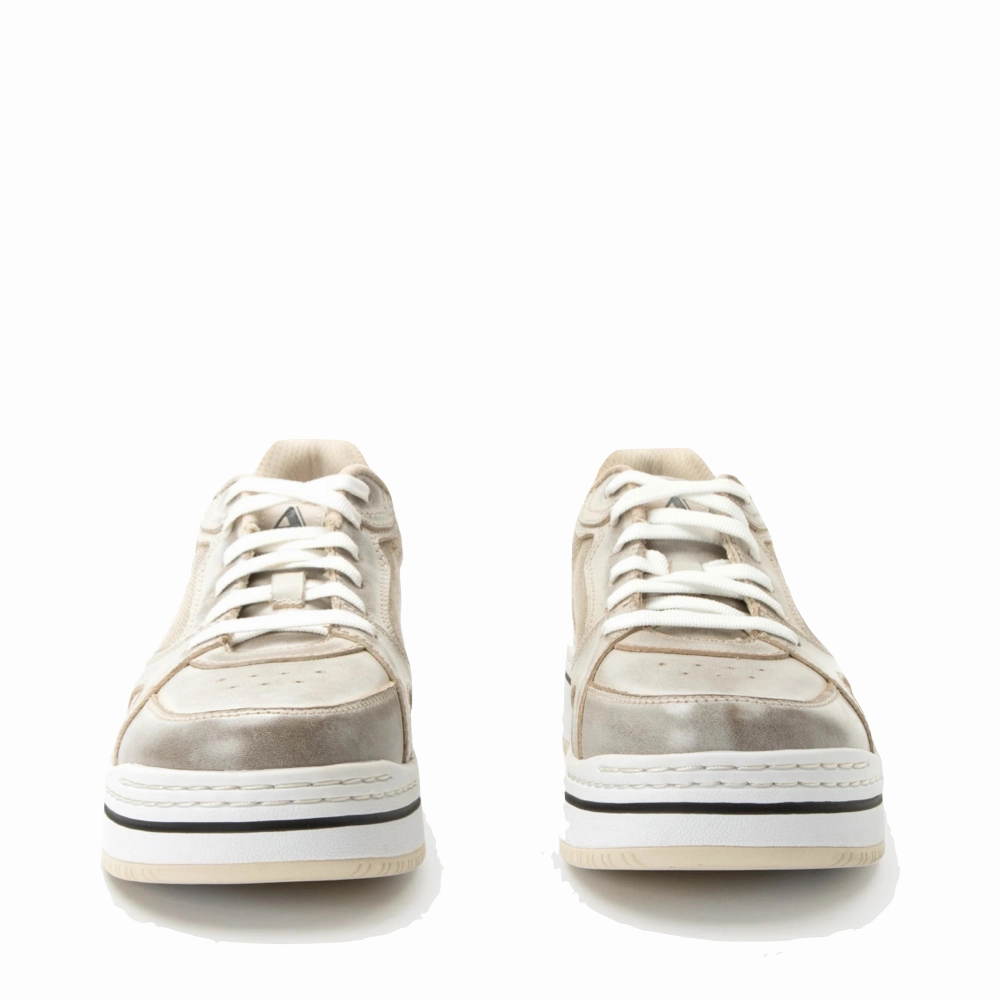 Alegria Women's Alyster Platform Sneaker in Cream casual outing