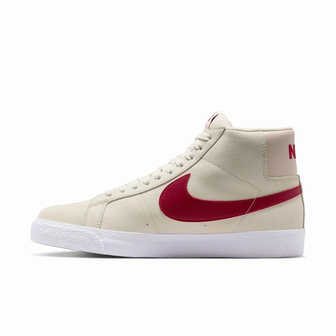 Nike SB - Zoom Blazer Mid (Pale Ivory/Noble Red) Ventilated Upper Material ombre running option