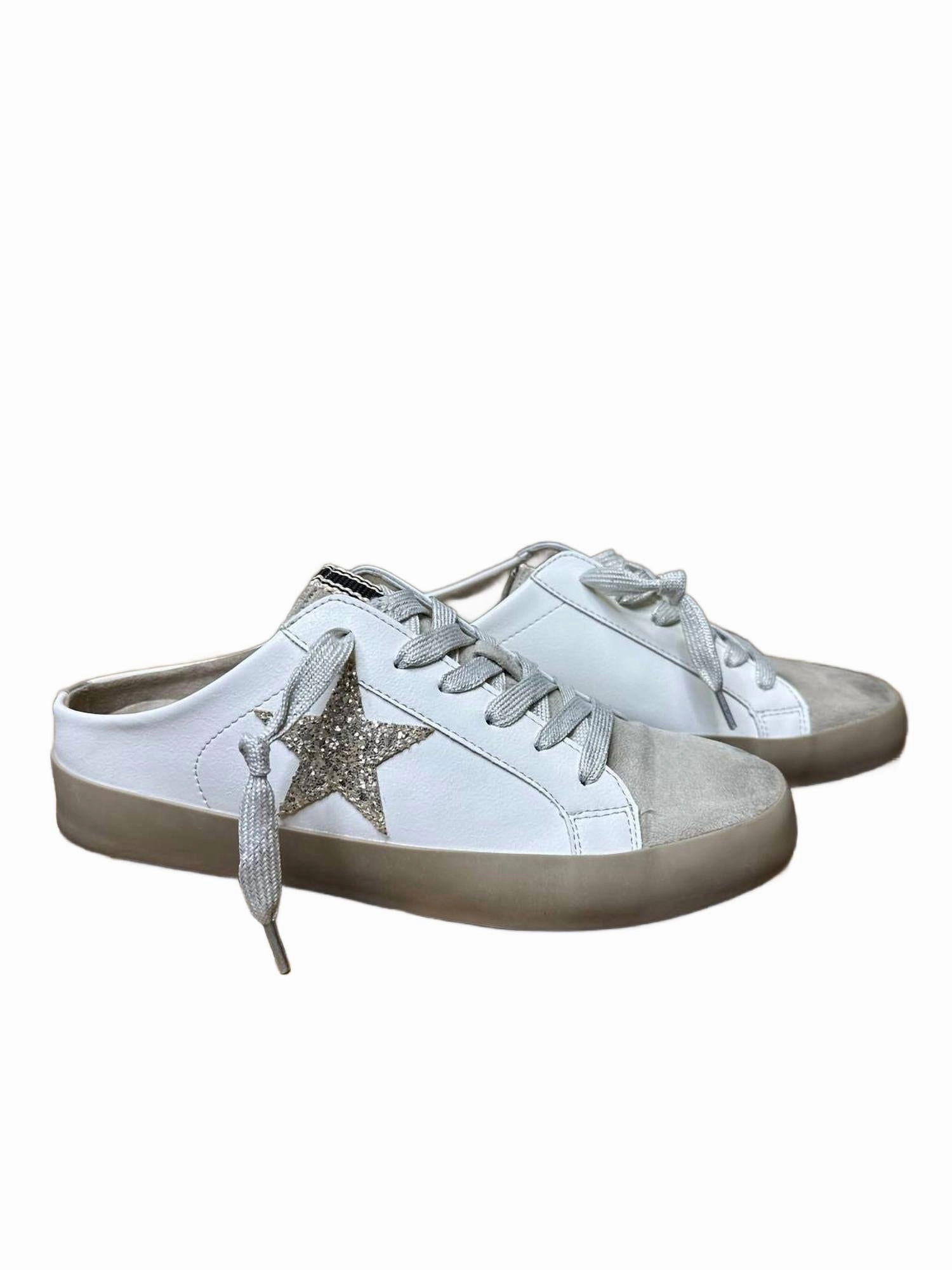 Women's Polka Champagne Glitter Sneaker Trend-setting FoamMidsole