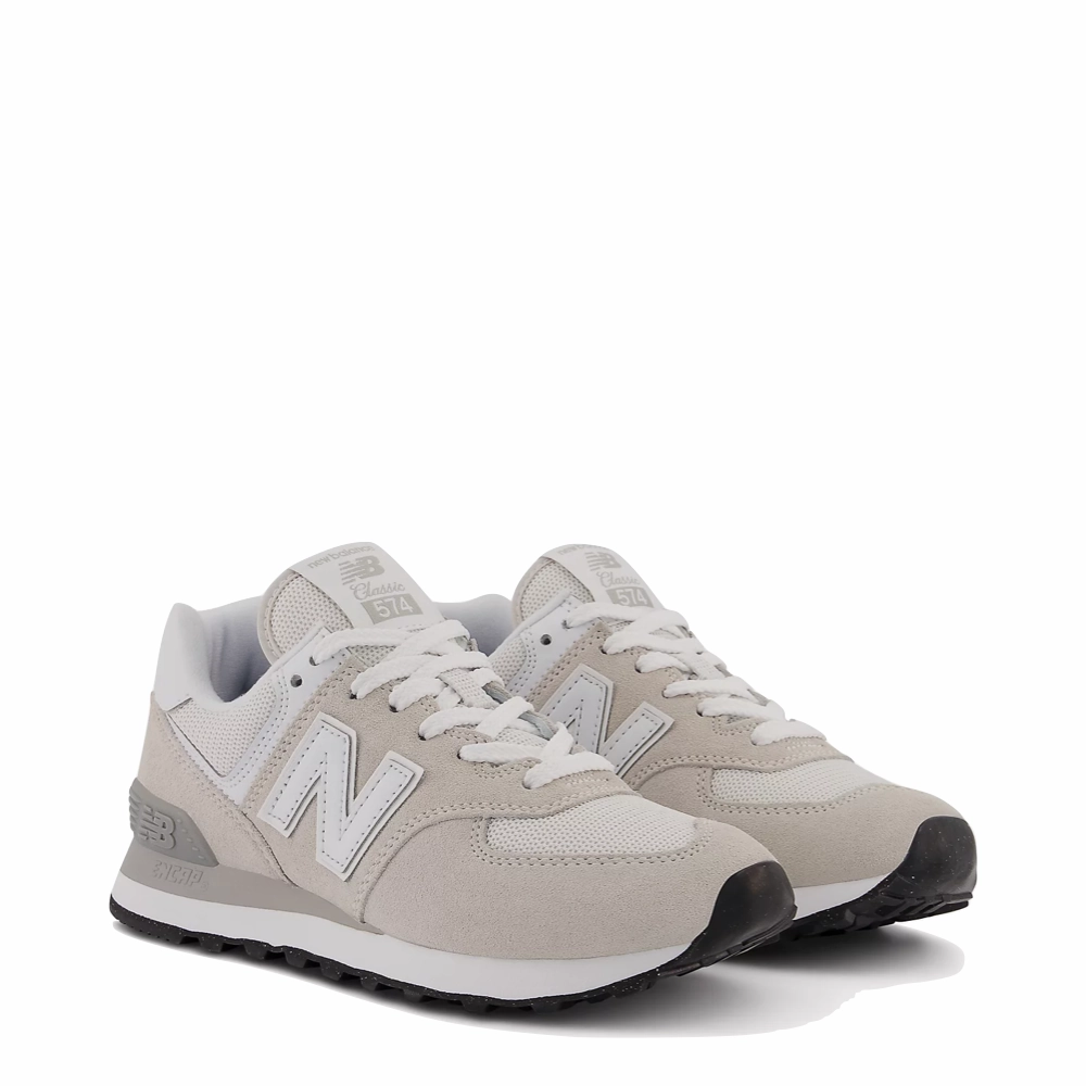 New Balance Women's 574 Sneaker in Nimbus Cloud with White Step By Step workout shoes