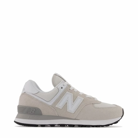 Simple Walk Light Motion New Balance Women's 574 Sneaker in Nimbus Cloud with White