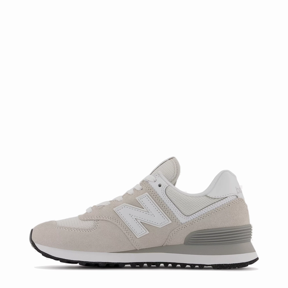 Street Walk New Balance Women's 574 Sneaker in Nimbus Cloud with White