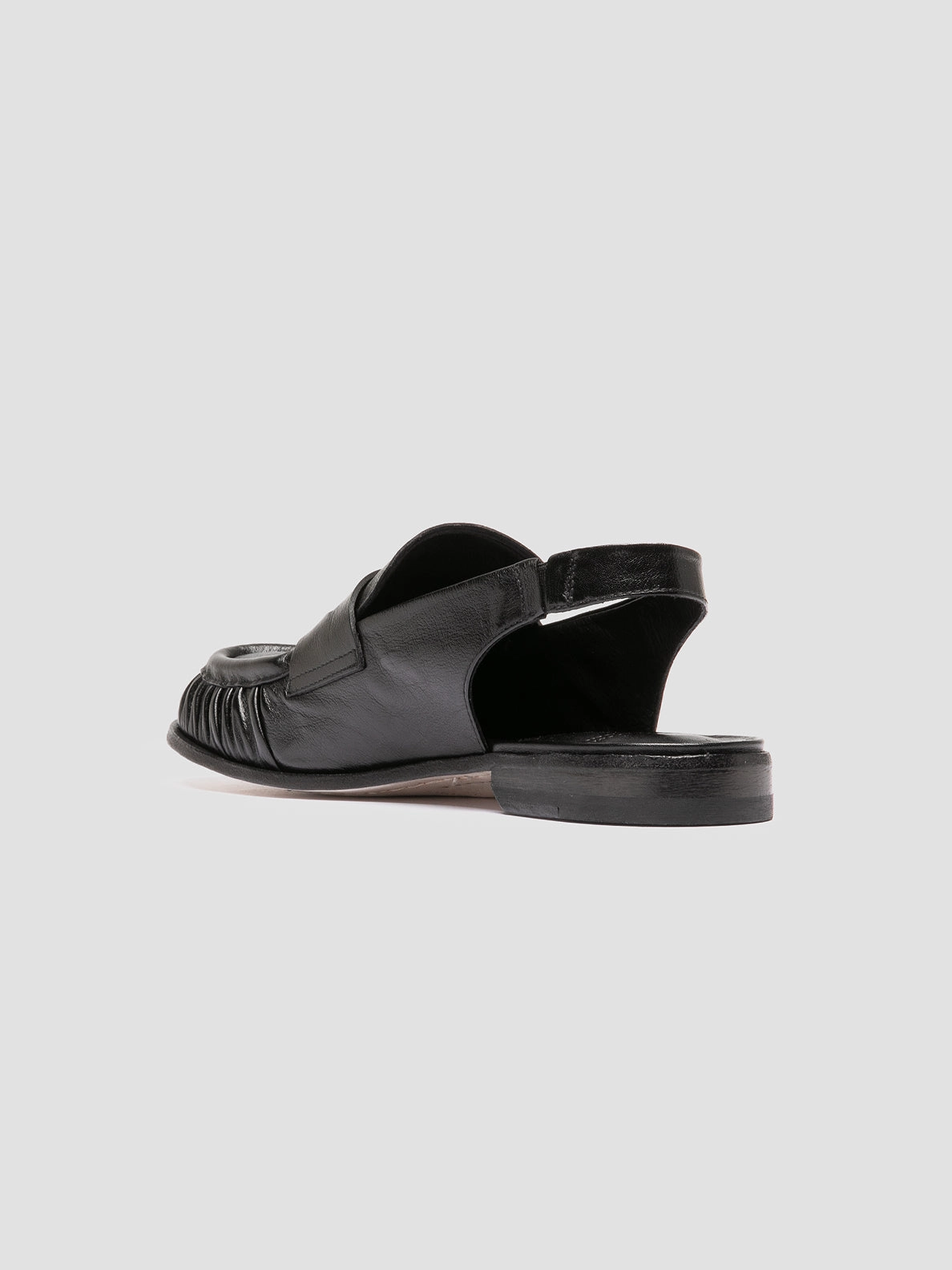 Sporty Footwear SOLITUDE 102 - Black Leather Slingback