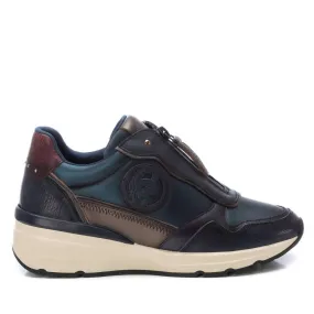 Sports use Women's Leather Sneakers In Navy