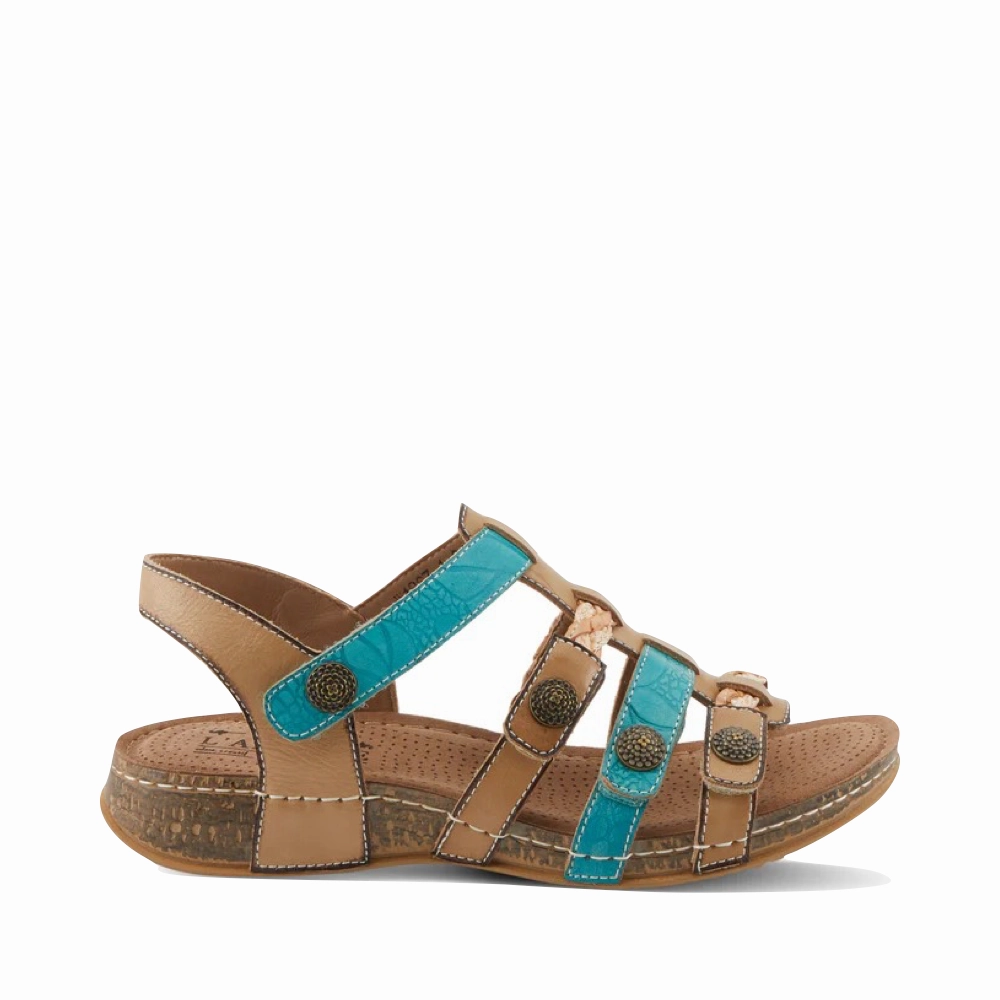Sandals Spring Step Women's Delila Sandal in Blue Multi