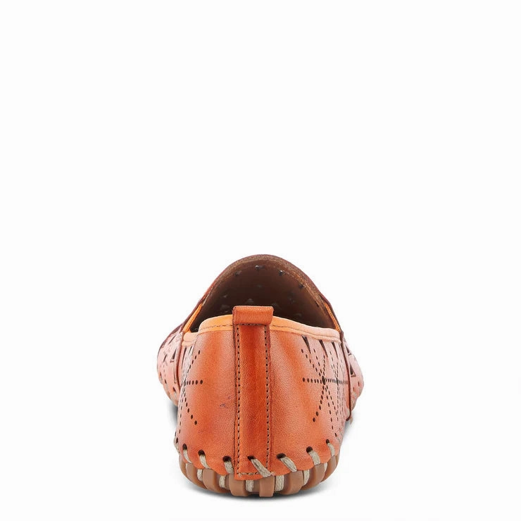 Modern Style Spring Step Women's Fusaro Slip On Flat in Orange